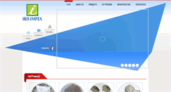 Desktop Screenshot of irisimpex.net